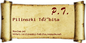 Pilinszki Tábita névjegykártya